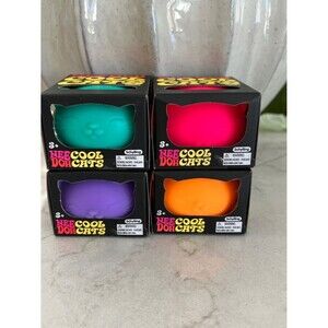 Needoh Cool Cats Set Bundle Stress Sensory Squishy Nee Doh, Fast Ship!